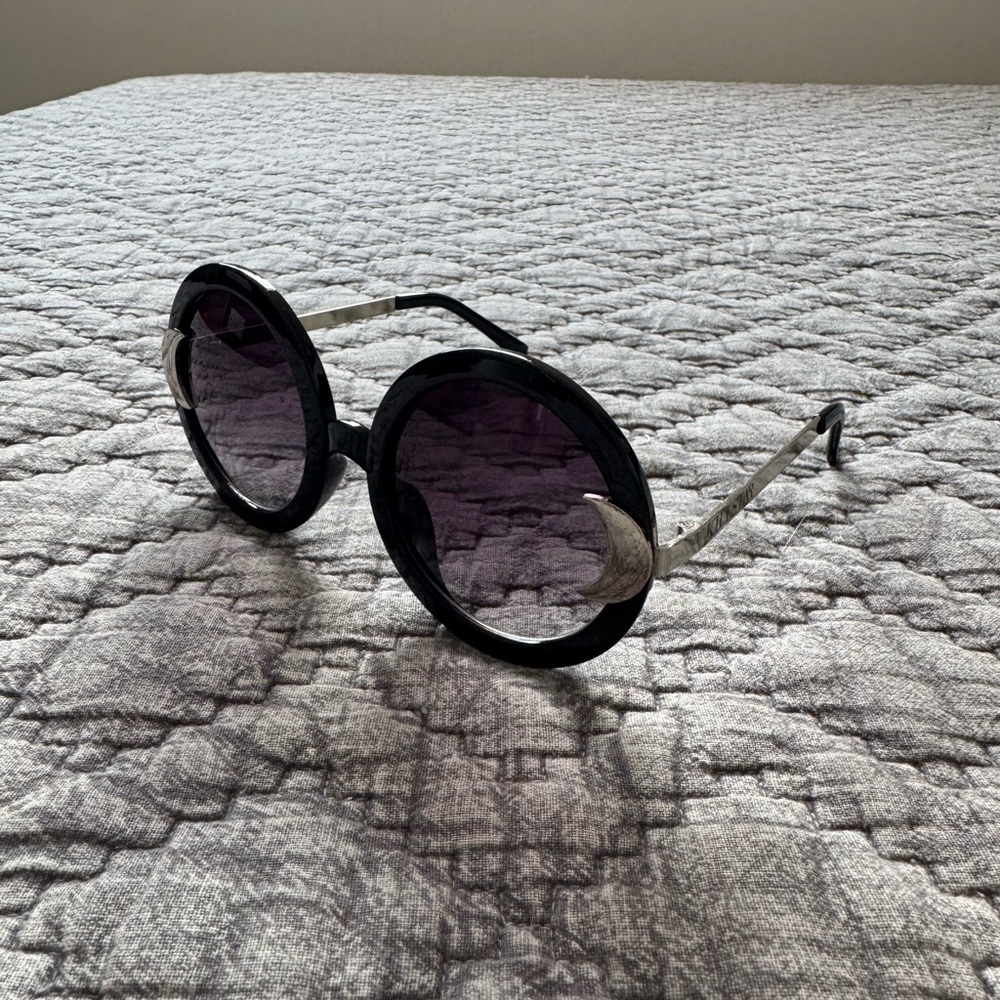 Killstar Round Sunglasses with Crescent Moon Detail